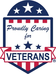 Veterans care badge for SYNERGY HomeCare